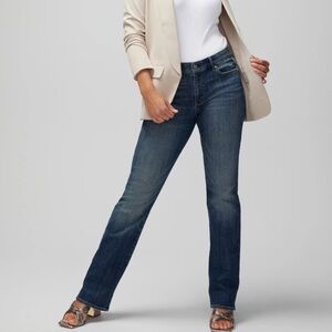 White House Black Market mid-rise bootcut jeans